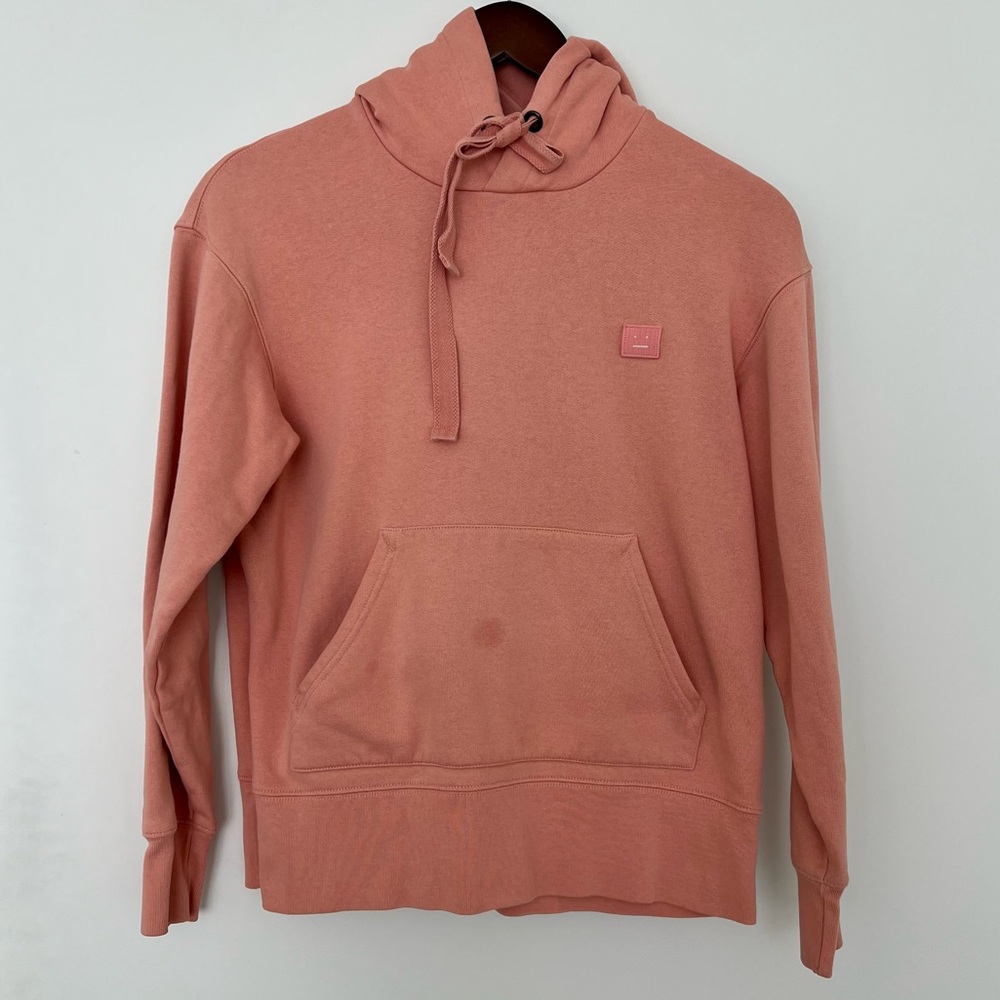 Acne Studio Ferris Face Hoodie in pale pink